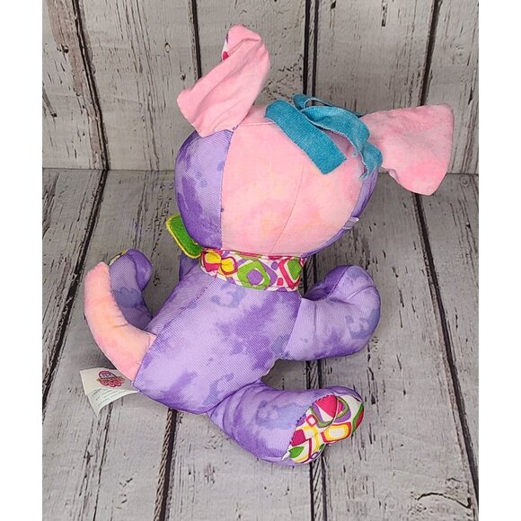 9" Doodle Pet "Sparkle" Puppy Dog Plush Purple Pink Stuffed Animal Drawing Toy - Picture 2 of 7